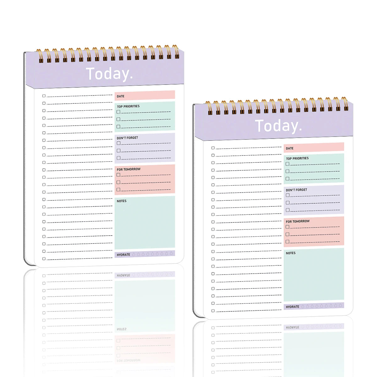 To Do List Notepad - 104 Pages Double-Sided 52 Sheets Daily Undated Planner Notebook