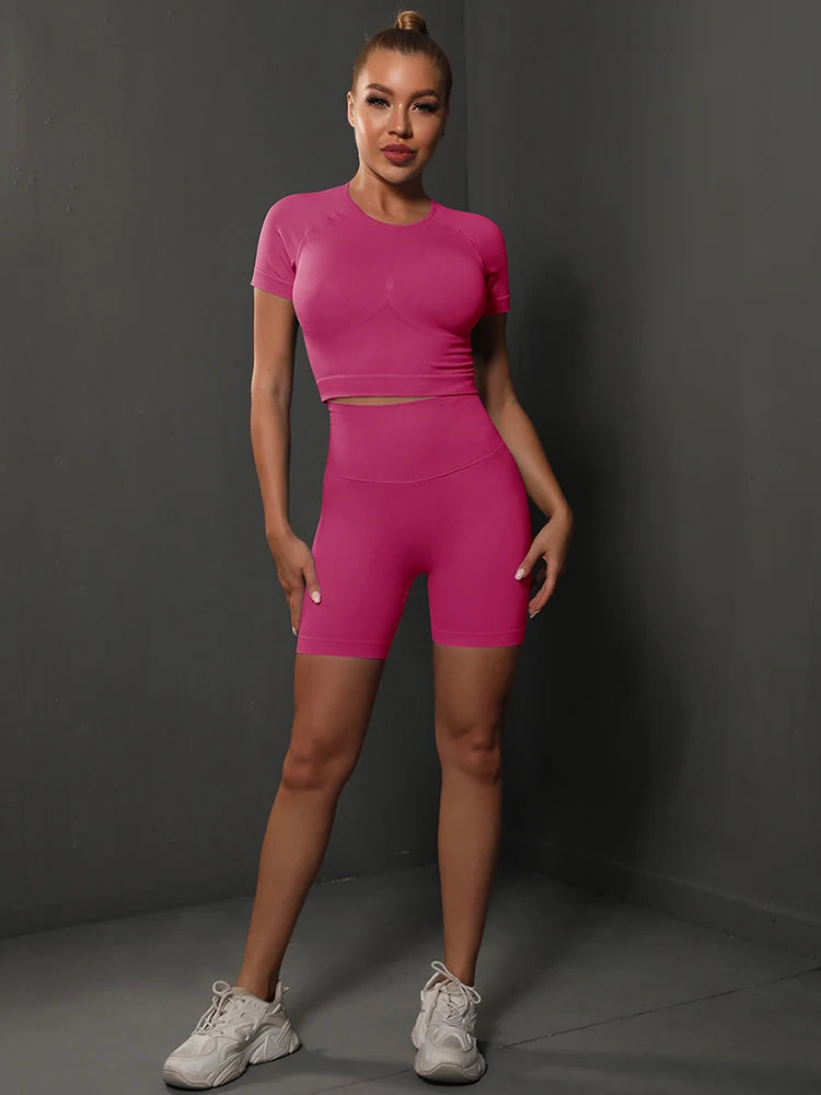 2PCS Seamless Women Yoga Set