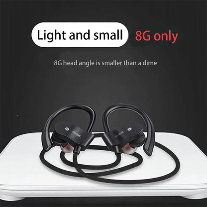 Wireless  Ear Hook Earbuds Bluetooth Neckband With Mic  Earphones