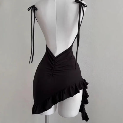 2025 Sexy Sleelveless Backless Mini Dress