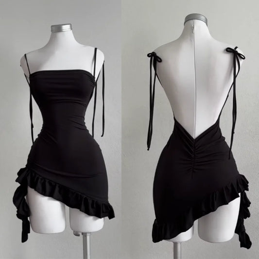 2025 Sexy Sleelveless Backless Mini Dress