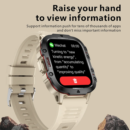 Original Men Smart Watch Bluetooth Call Fitness Clock 3ATM IP68 Swim Waterproof Sports Smartwatch