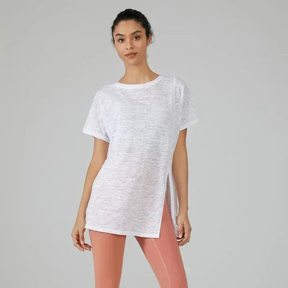 Yoga Shirts & Blouses. Short Sleeve Workout Sporty Woman Top