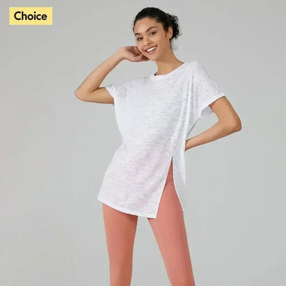 Yoga Shirts & Blouses. Short Sleeve Workout Sporty Woman Top