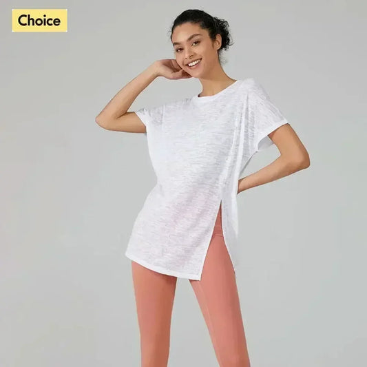 Yoga Shirts & Blouses. Short Sleeve Workout Sporty Woman Top