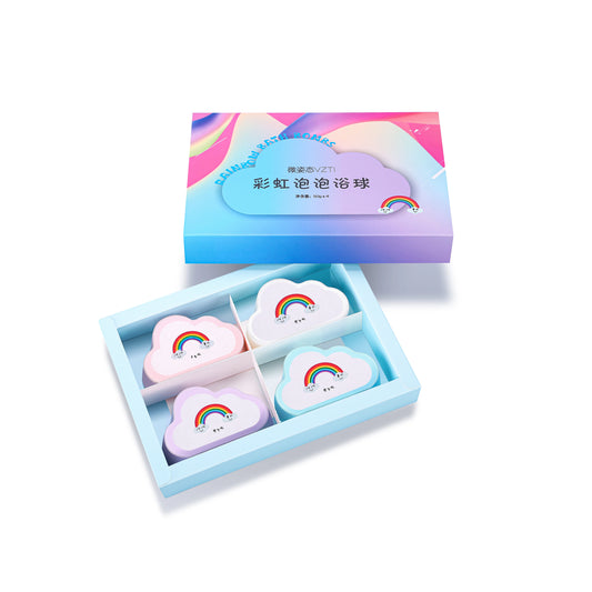 Rainbow cloud bath aromatherapy ball 4-pack
