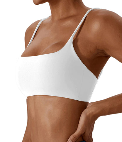 Super soft fabric back cross sports bra