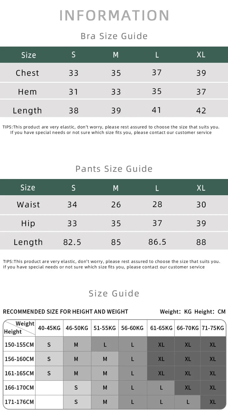 2 Piece Yoga Fitness Suit Push Up Sports Leggings Suit👚👚