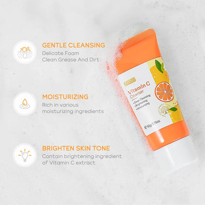 Vitamin C Facial Cleanser Skin Deep Cleansing Moisturizing Blackhead Removal