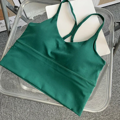 Fashion Sexy Cross Back Small Sling Yoga Underwear Vest