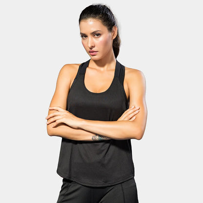 Gym Tops Sleeveless Tops Letter Backless Shirt