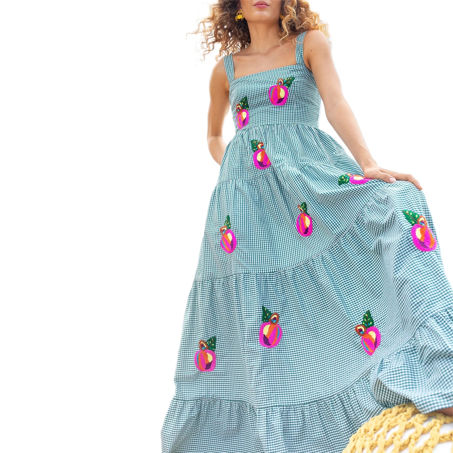 Spaghetti Strap Maxi Dress V-Neck Sleeveless
