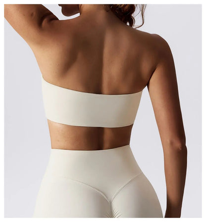 Strapless  Sports Bra Quick-Drying Yoga Tube Top