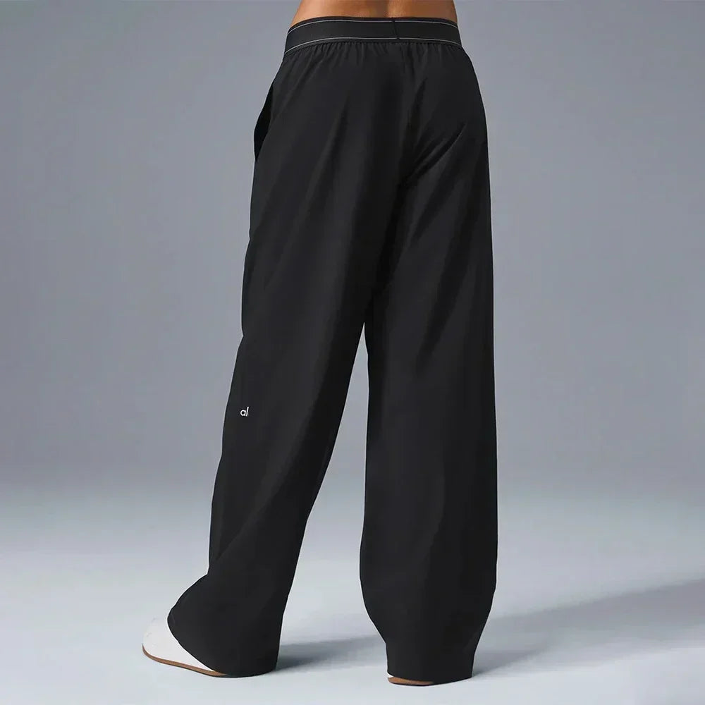 High Waisted Suit Pants, Sports Vest ,Wide Leg Pants