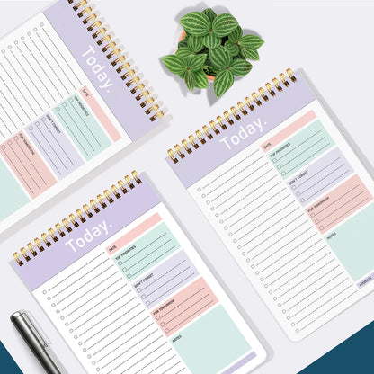 To Do List Notepad - 104 Pages Double-Sided 52 Sheets Daily Undated Planner Notebook