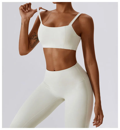 Yoga  High Waist Leggings And Top Two Piece Set Seamless