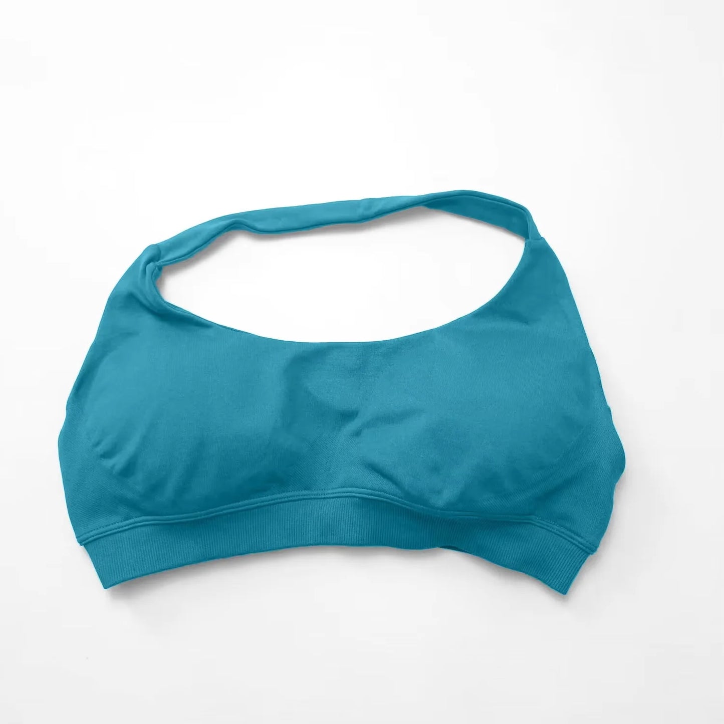 Halter Top Sports Bra Push-up Sexy Open Back