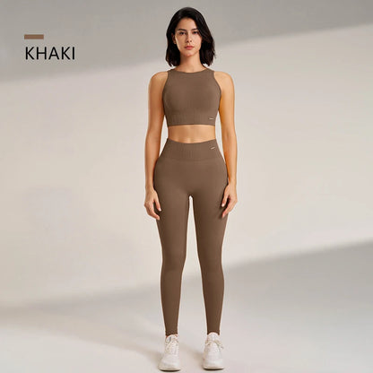 Yoga Leggings and Top Two Piece Set