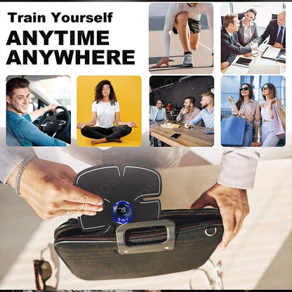 USB Rechargeable Smart Wireless Abdominal Training Electric Body Slimming Massager