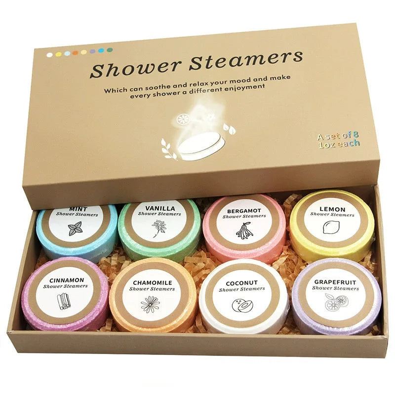 8PCS Bomb Bath Salt Gift Box Moisturizing Body Care