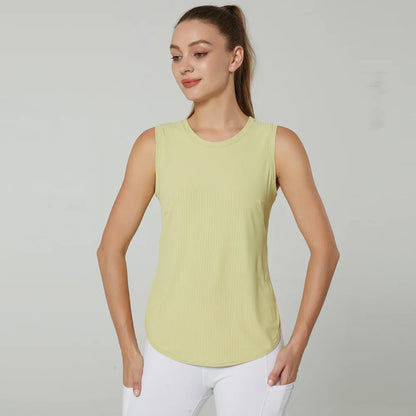 Women Gym  Sports Tank Tops Quick Dry Sleeveless Back
