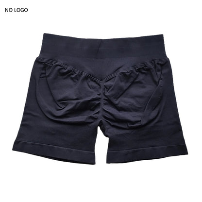 Scrunch Shorts Low Ribbed Band  Seamless Shorts Booty Hight Stretch