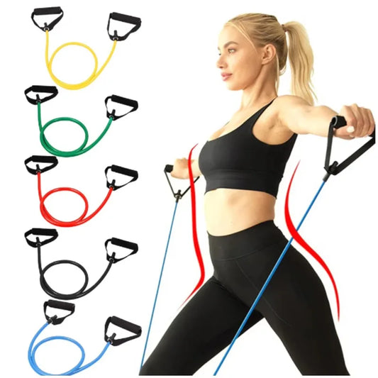 Resistance Bands with Handles Yoga Pull Rope Home Workout Strength Training