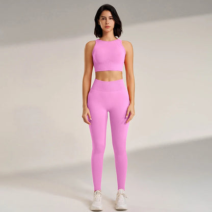 Yoga Leggings and Top Two Piece Set