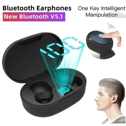 E6S Wireless Bluetooth  Earbuds Noise Cancelling with Microphone