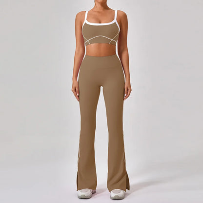 Women's Yoga Sets 2 Piece Set  Sport Bra And   Trousers