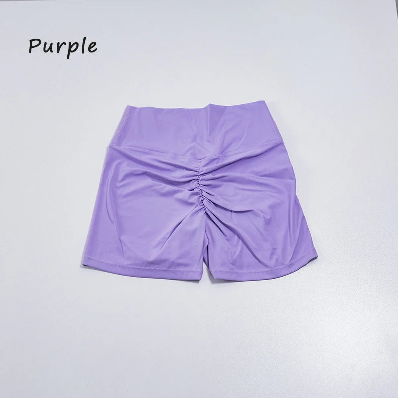 Women's sports shorts high elasticity tight fitting high waist and buttocks