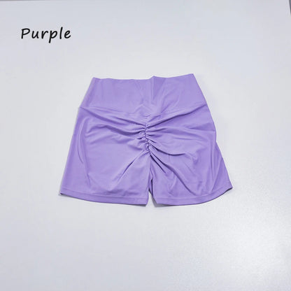 Women's sports shorts high elasticity tight fitting high waist and buttocks