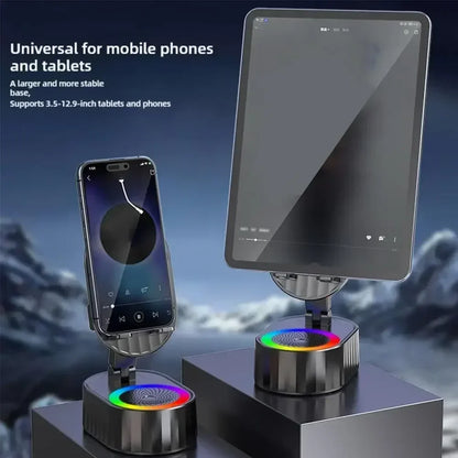 Mobile Cell Phone Stand Holder With Bluetooth Speaker HD Portable Wireless Speaker