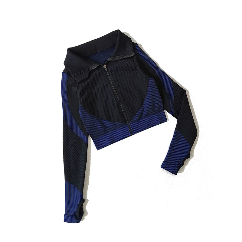 Yoga-Top Vital Seamless Zipper Long Sleeve