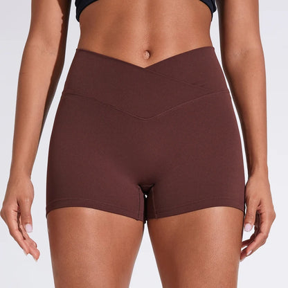 Women's sports shorts high elasticity tight fitting high waist and buttocks