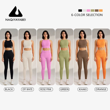 Yoga Leggings and Top Two Piece Set