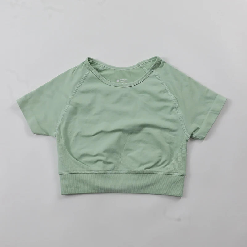 Crop Top Yoga Shirt