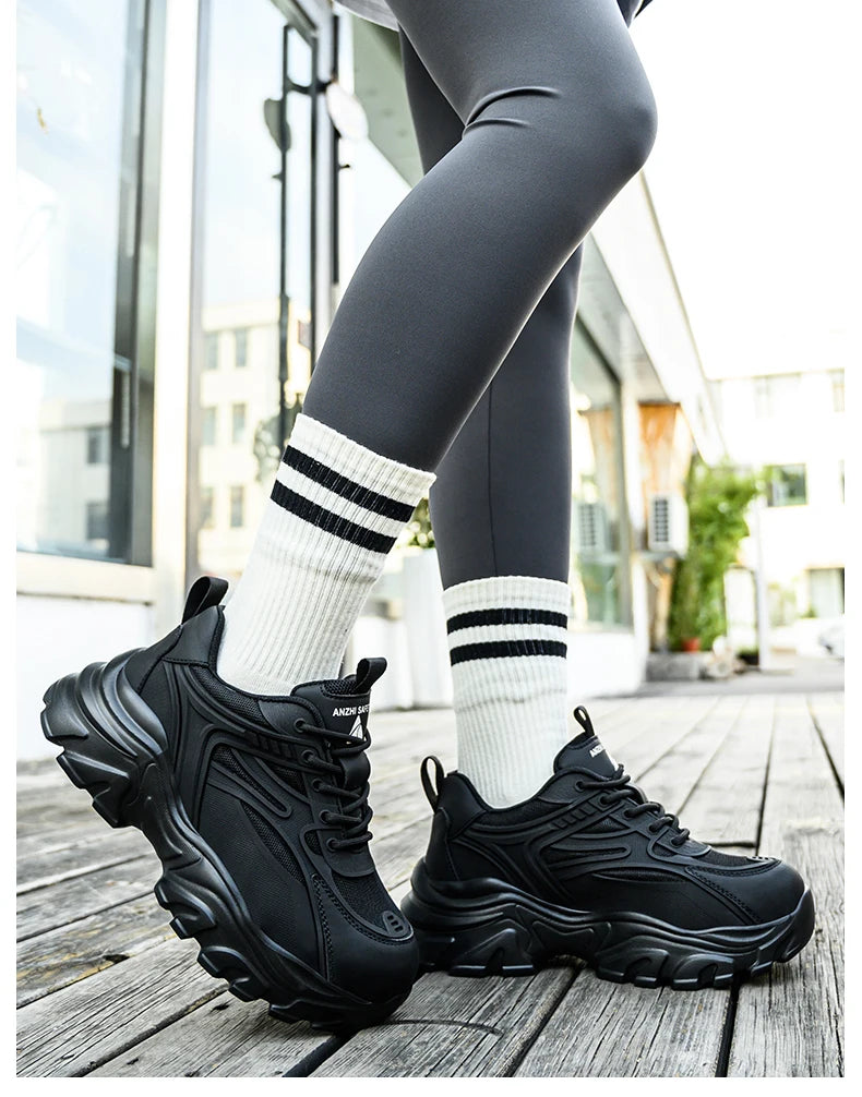 Women Safety Shoes  Steel Toe Puncture Proof