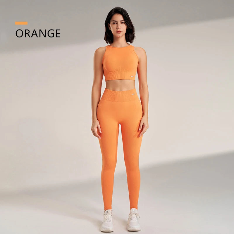 Yoga Leggings and Top Two Piece Set