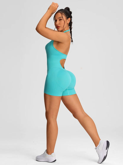 Short Bodysuit Tummy Control, Butt Lifting and Quick Drying For Yoga and Gym Workout