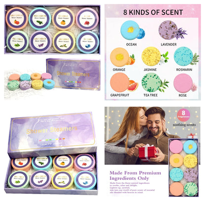 8PCS Bomb Bath Salt Gift Box Moisturizing Body Care