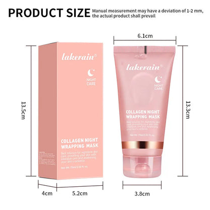75ml Collagen Peel-off Mask Night Wrapping Facial Mud Firming mask Daily 100g Collagen Jelly Cream