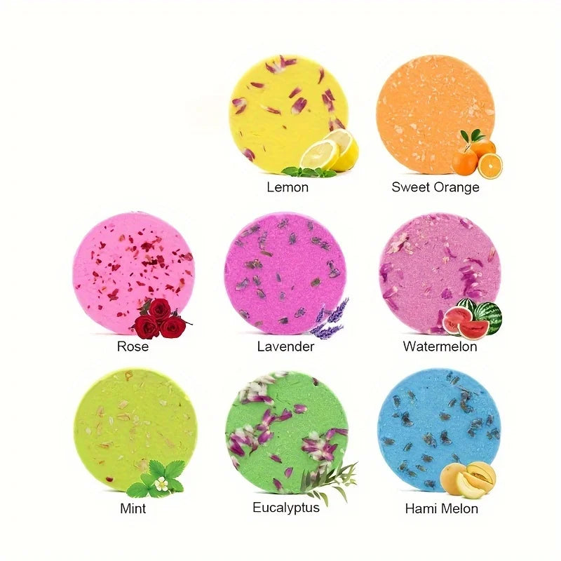 8pcs Lavender Scented Bath Bombs Balls for Relaxation and Skin Care