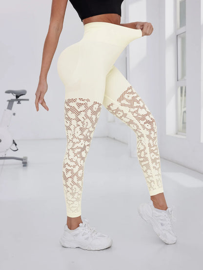 Seamless Yoga Pants Breathable High Waisted Leggings