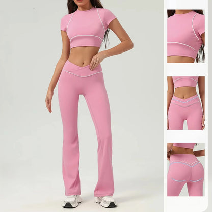 High Waist Quick-drying Backless Skinny Yoga Set