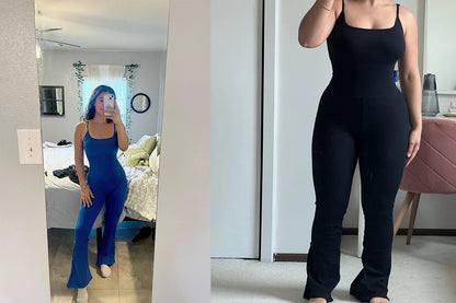 Sleeveless Yoga  Bodycon Rompers Backless