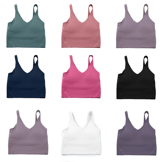 Sports Yoga Bra U-Back Gathering