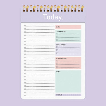 To Do List Notepad - 104 Pages Double-Sided 52 Sheets Daily Undated Planner Notebook