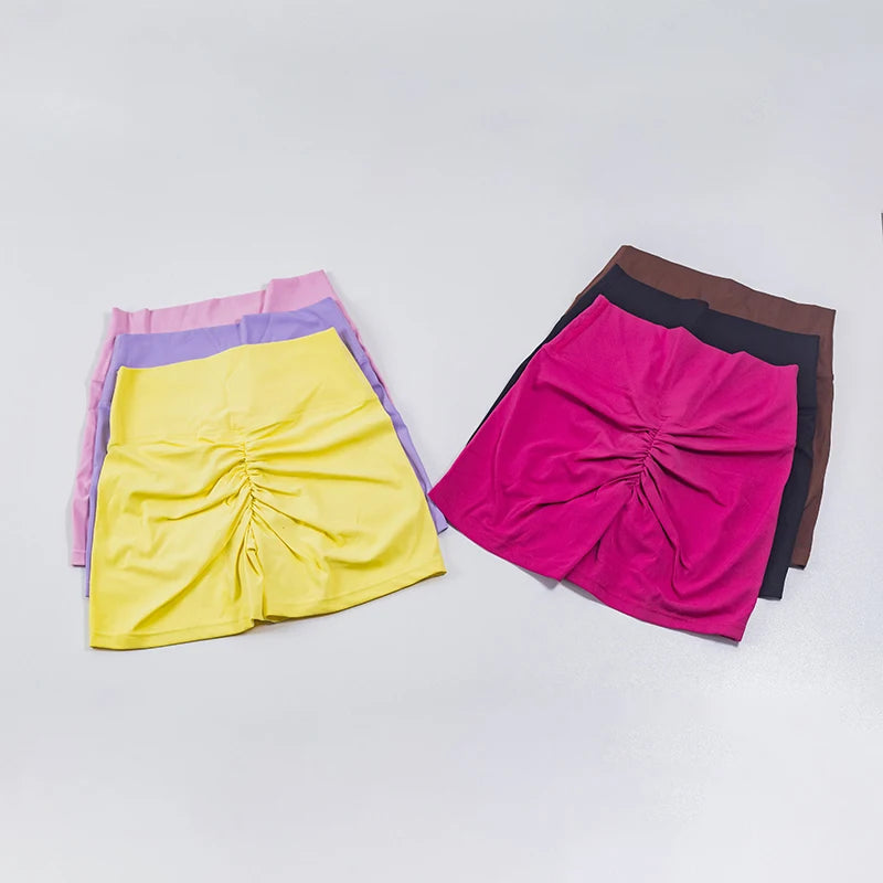 Women's sports shorts high elasticity tight fitting high waist and buttocks