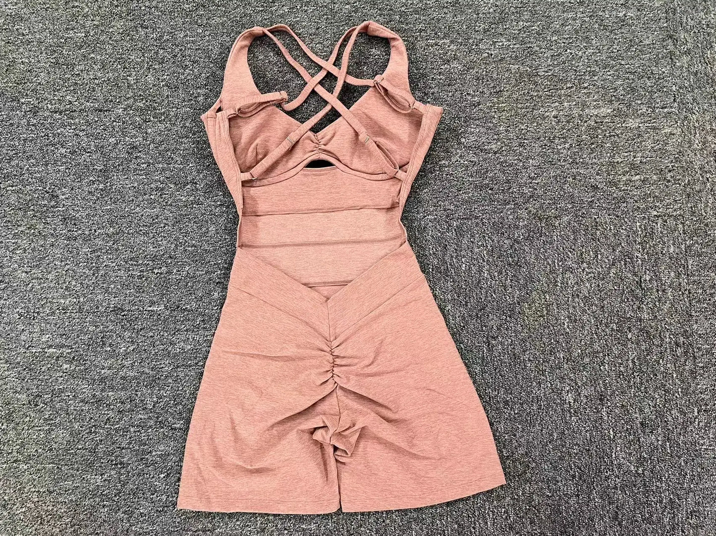 Adjustable double straps, Open back  V shape back design ,Removable pads BODYSUIT